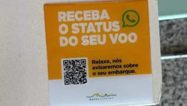 Natal Airport inicia serviço de informações de voos via WhatsApp