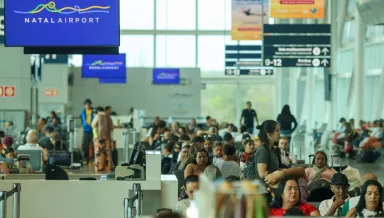 Aeroporto de Natal registra aumento de 18% no fluxo de passageiros no primeiro quadrimestre